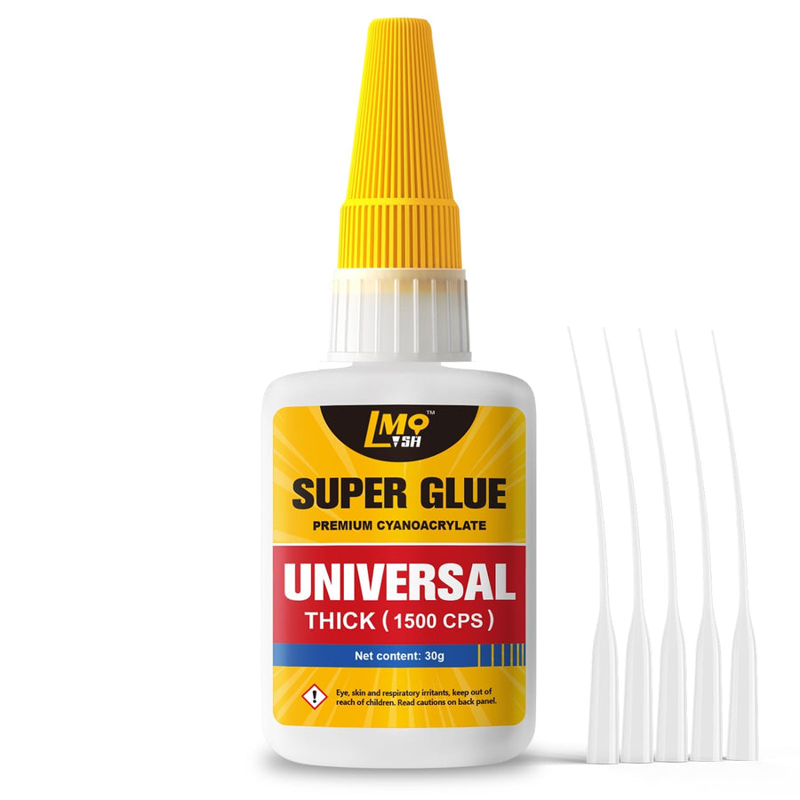 Thick Super Glue Gap Filling CA Glue for Wood Furniture Shoes Ceramic Plastic Glass Leather Metal Model, All Purpose Superglue for Woodworking, Crafts and Repairs, Clear Instant Cyanoacrylate Adhesive